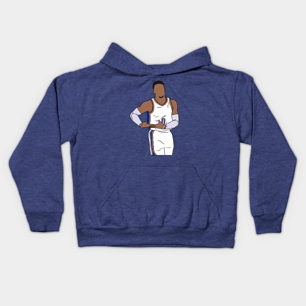 Russell Westbrook Rocks The Baby Kids Hoodie by rattraptees